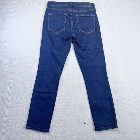 Abercrombie & Fitch Harper Jeans Size 27 Low Rise Ankle Dark Wash Women's - Picture 2 of 13